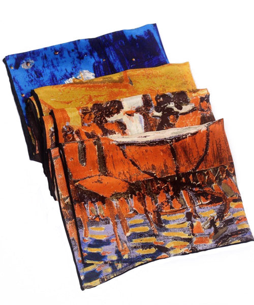 Van Gogh Cafe Terrace Scarf - Detail
