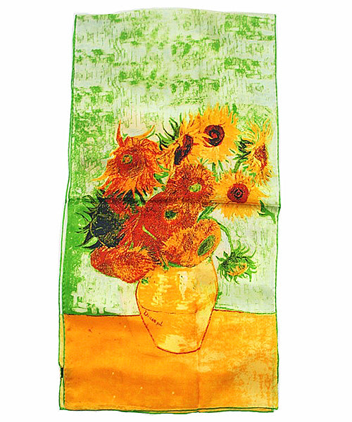 Van Gogh Scarf with Sunflowers - Full View