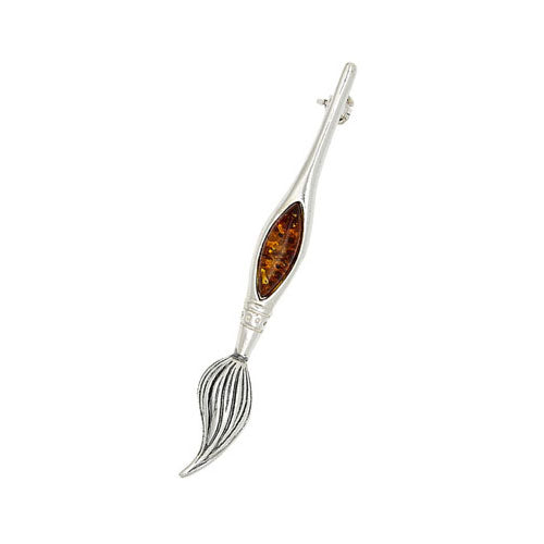 Artist Paint Brush Pin