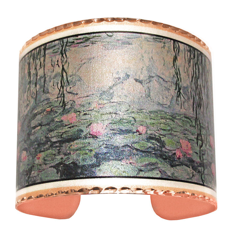 Monet Water Lilies 2" Cuff Bracelet