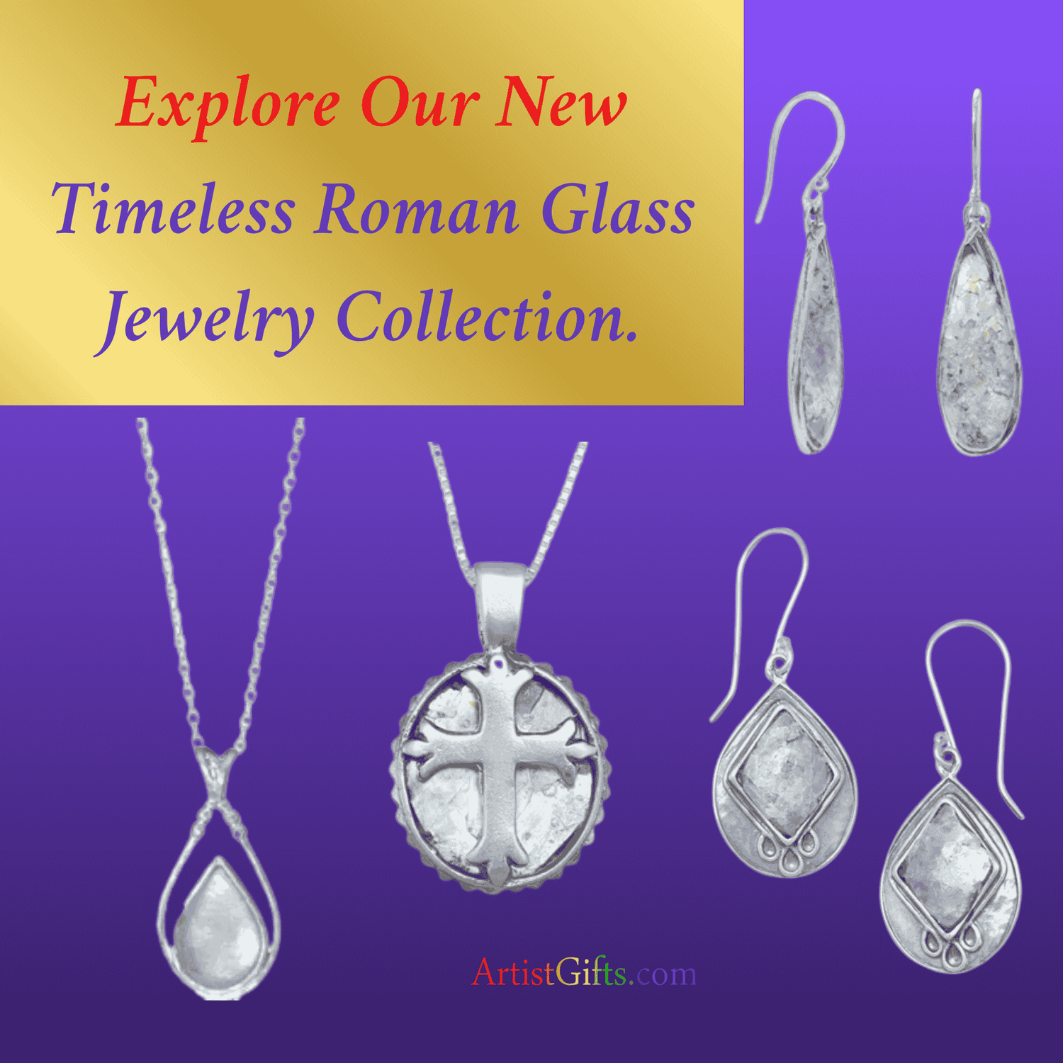 Timeless Roman Glass Jewelry Collection