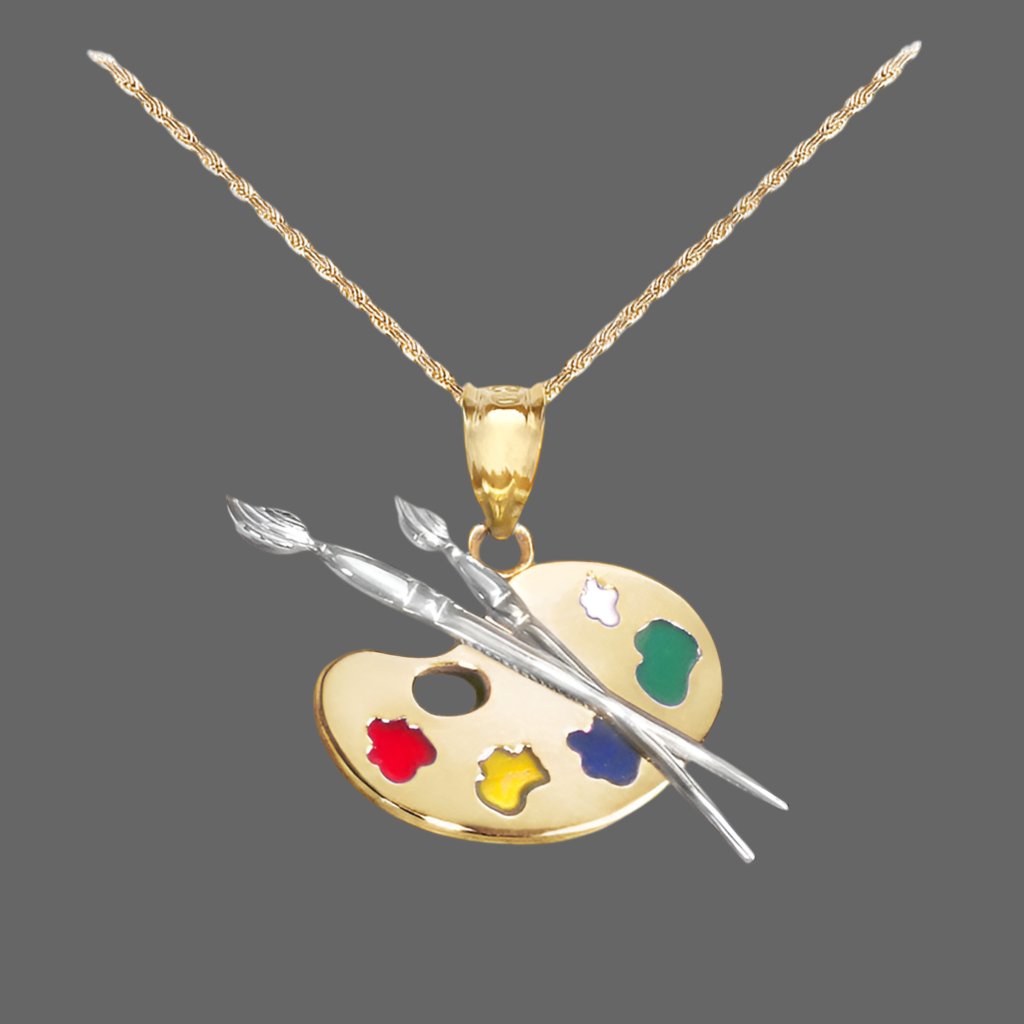 Shop our artist palette jewelry for artists and art teachers.