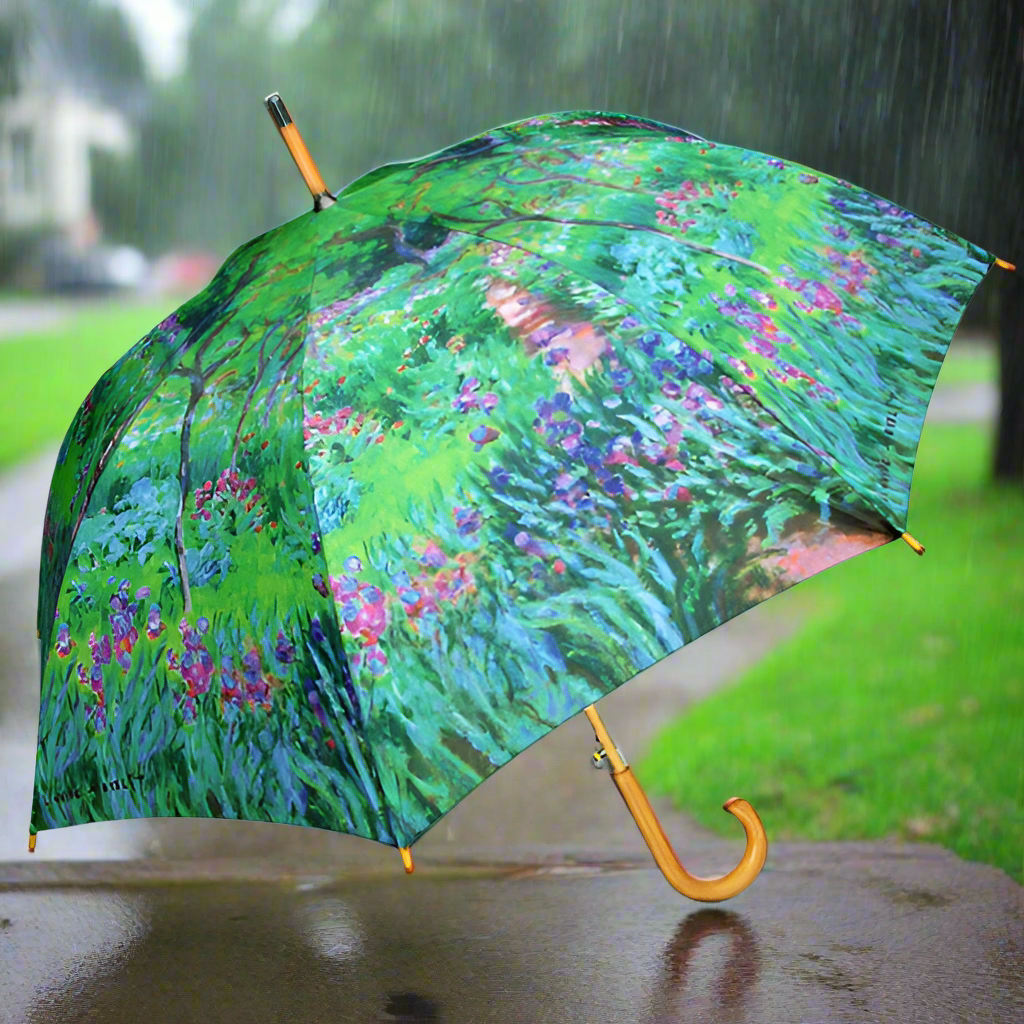 Monet Garden Premium Art Umbrella