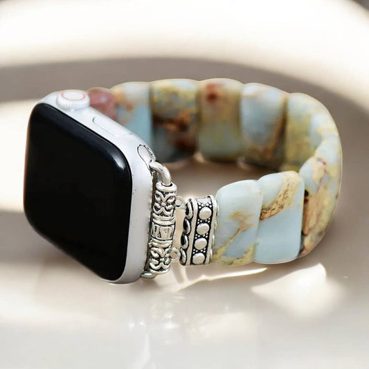 Earth Tibetan Jasper Stretch Apple Watch Strap
