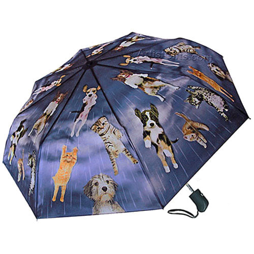 Raining Cats & Dogs Folding Umbrella