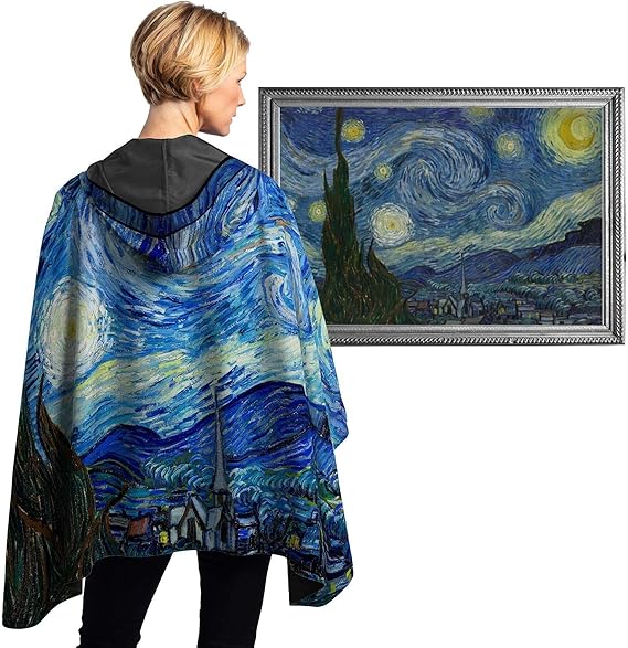 Van Gogh Starry Night Rain Cape by Raincaper