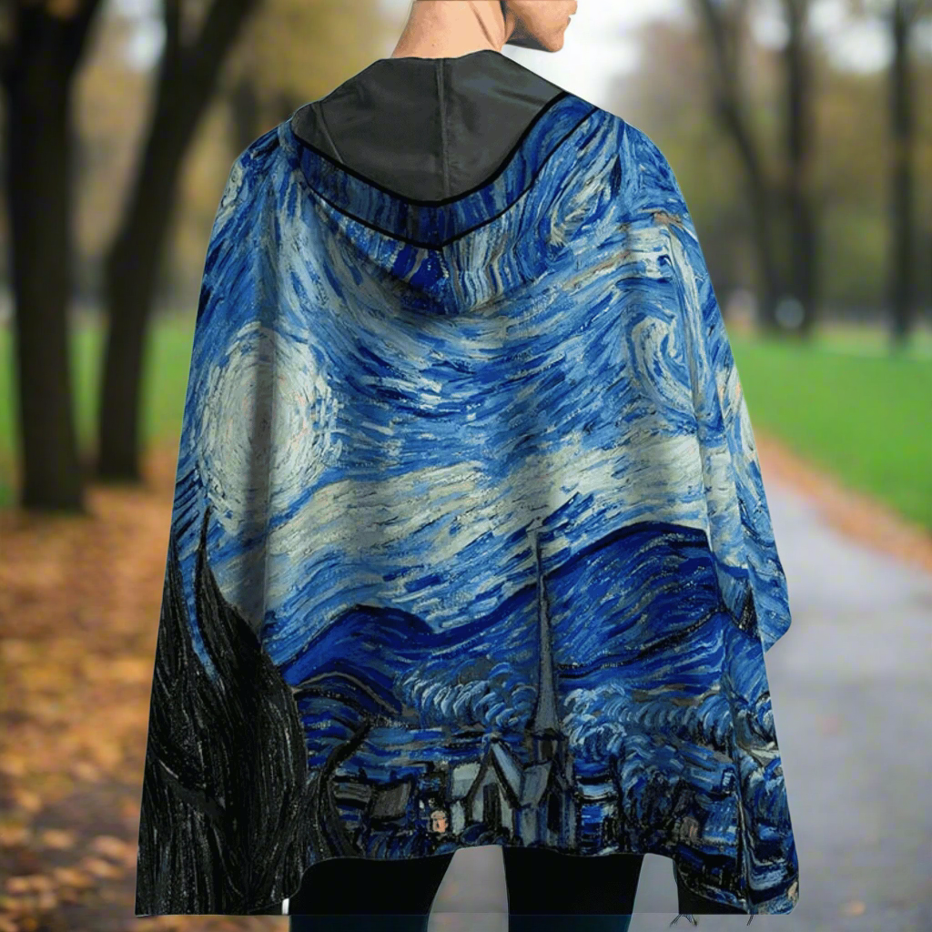 Van Gogh Starry Night Rain Cape by Raincaper