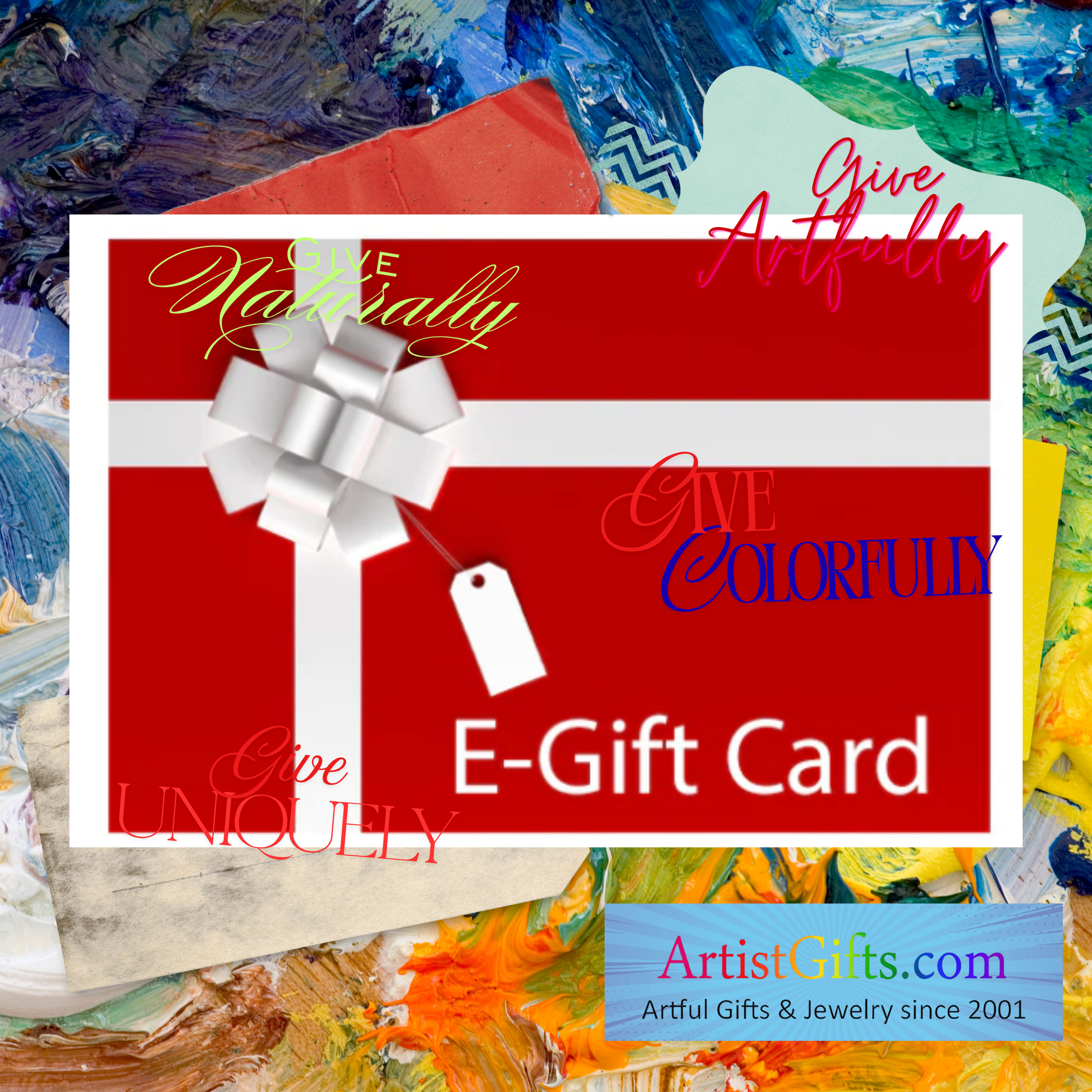 ArtistGifts.com E-Gift Card - Gift Beautifully! ArtistGifts.com E-Gift Card - Gift Beautifully!