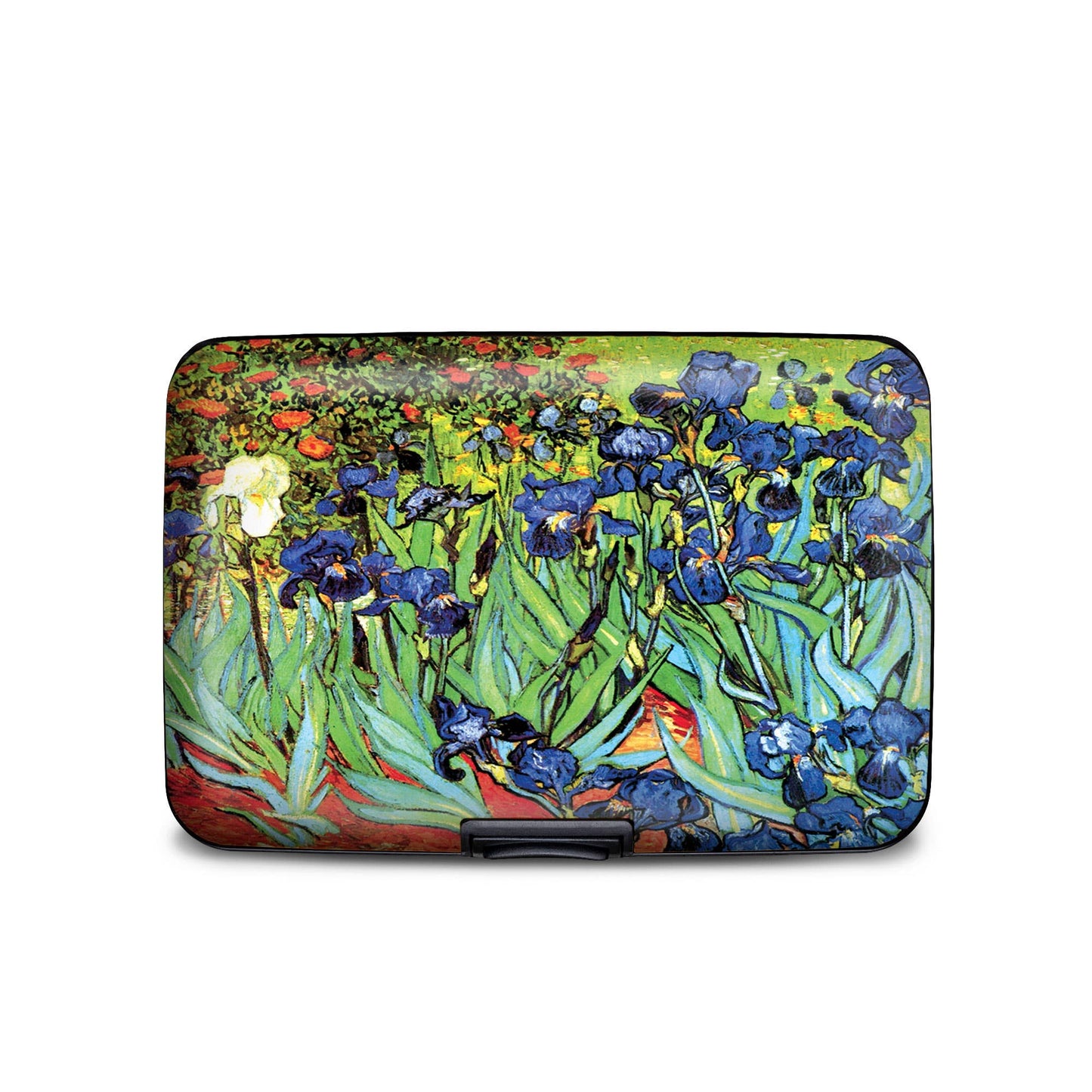 Van Gogh Irises Armored Wallet - RFID Blocking Security with Fine Art Design"