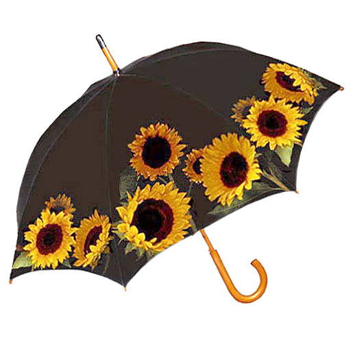 Sunflower Floral Stick Umbrella
