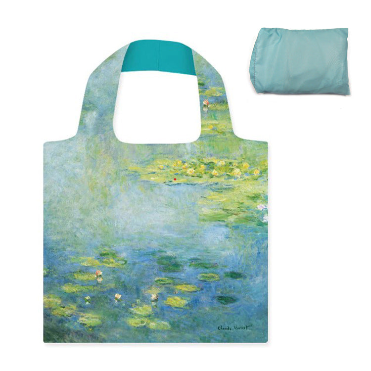 Monet Water Lilies Shopping Tote