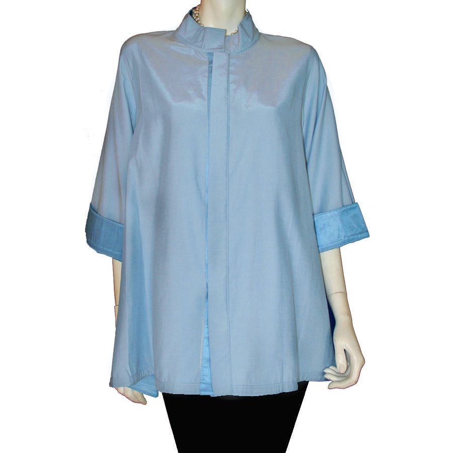 X - Reversible Sky Blue/Light Blue Swing Top - Clearance
