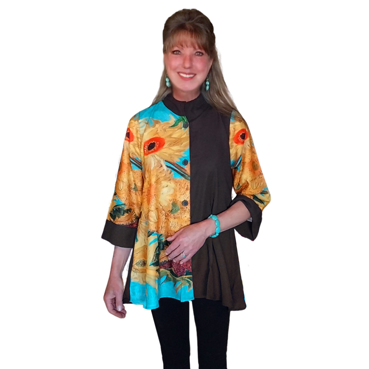 Van Gogh Sunflowers Swing Top