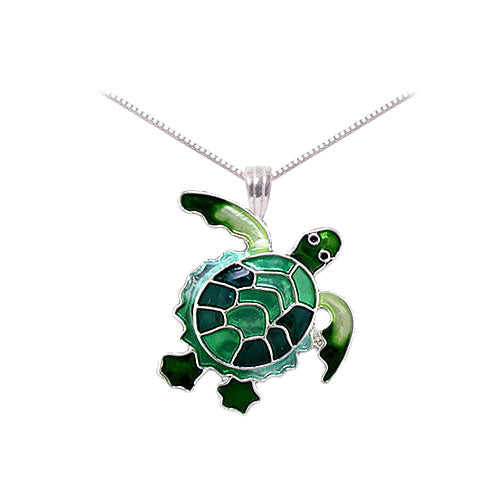 Green Sea Turtle Post Earrings