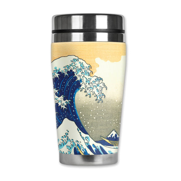 Hokusai Great Wave Travel Mug