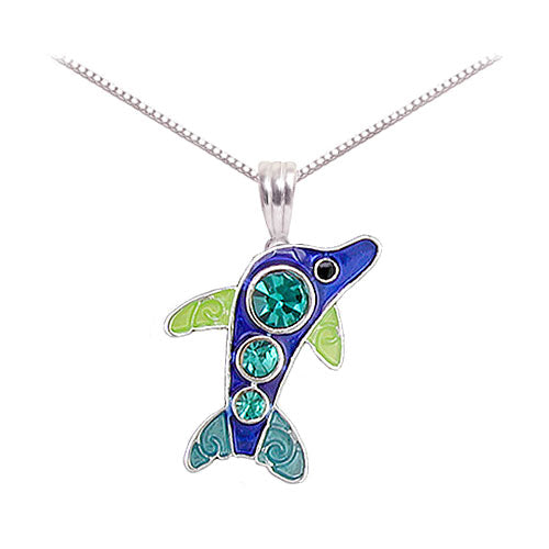 Crystal Dolphin Earrings
