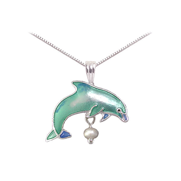 Pearl Dolphin Earrings