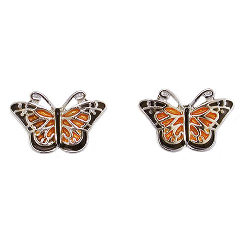 Monarch Butterfly Post Earrings