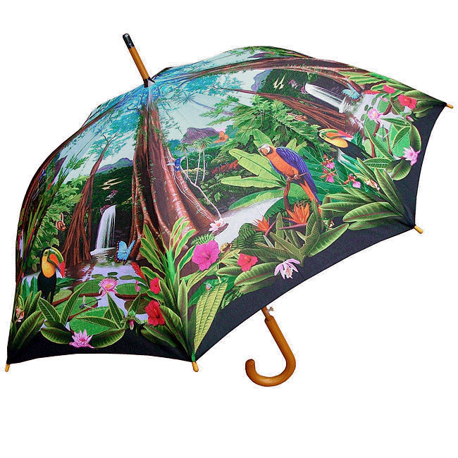 Tropical Rainforest Floral Umbrella