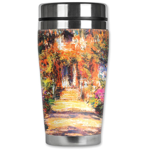 Monet Garden Path Travel Mug