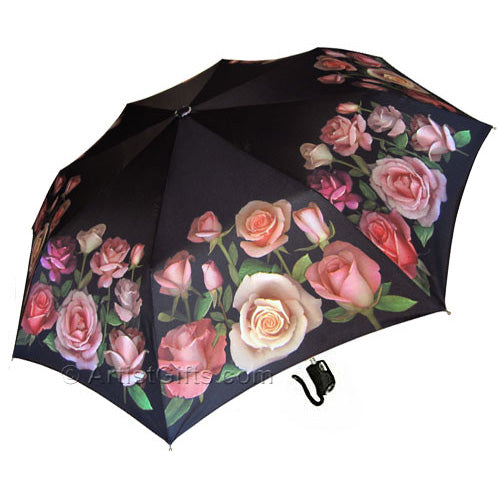Rose Bouquet Folding Umbrella