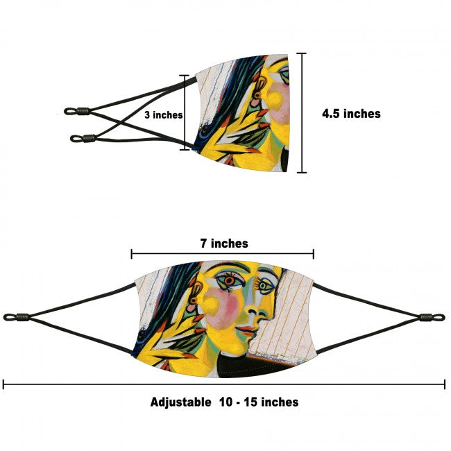 Picasso Art Facemask Dimensions