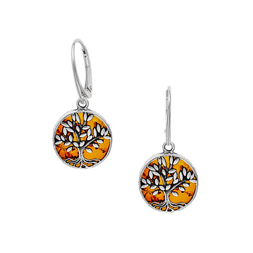 Matching Amber Tree of Life Earrings  - Sold Separately