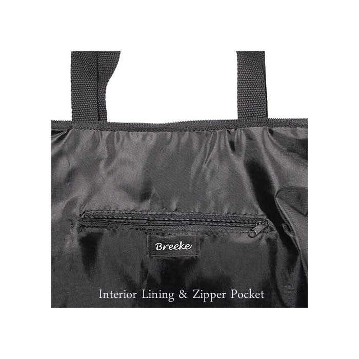 Van Gogh Art Tote Bag - Interior Lining & Zipper Pocket