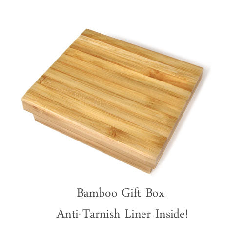 Anti Tarnish Bamboo Jewelry Gift Box