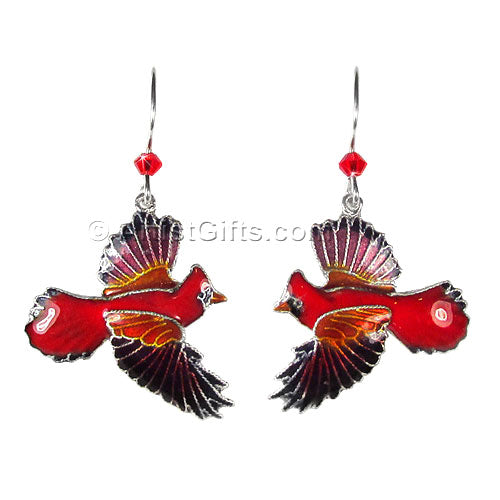 Red Cardinal Earrings
