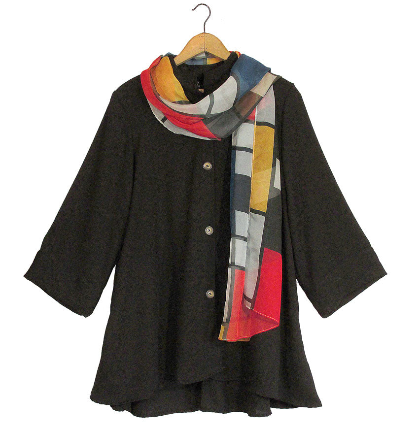 Black Art Swing with Piet Mondrian Scarf - Sold Separately