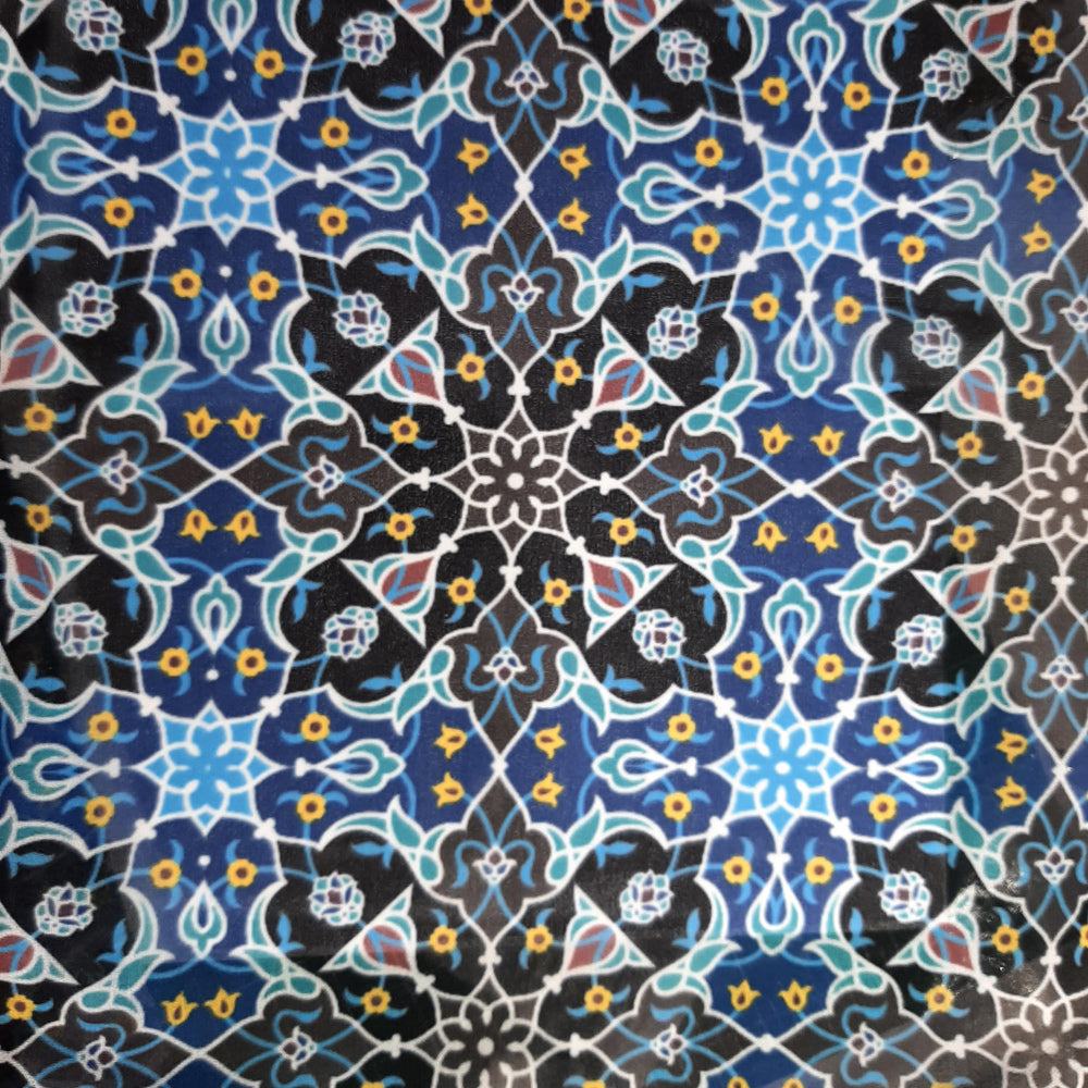 Close-up of Chiffon Fabric and Tile Design