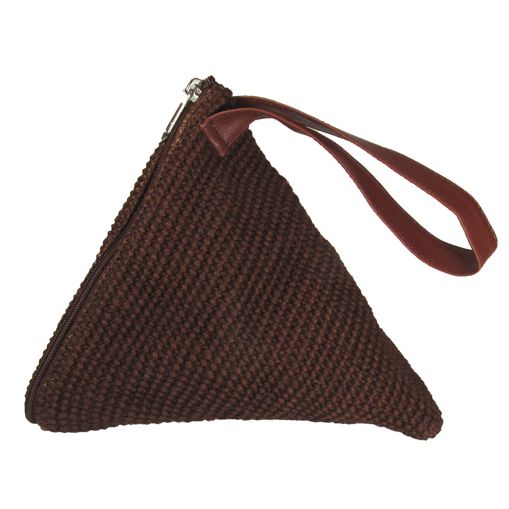 Brown Samosa Handbag by Breeke