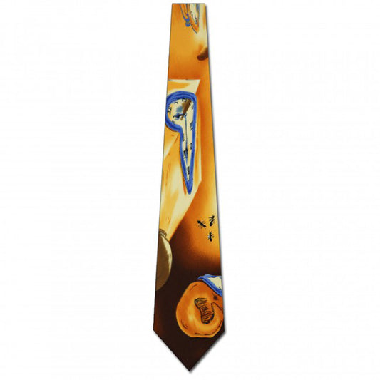Dali's Melting Clocks Museum Art Necktie