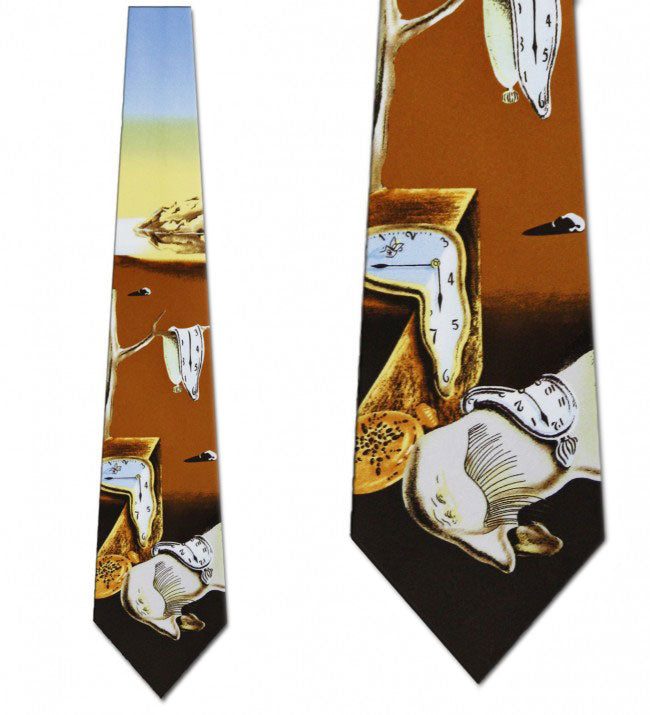 Salvador Dali Warping Time Necktie - Closeup Views