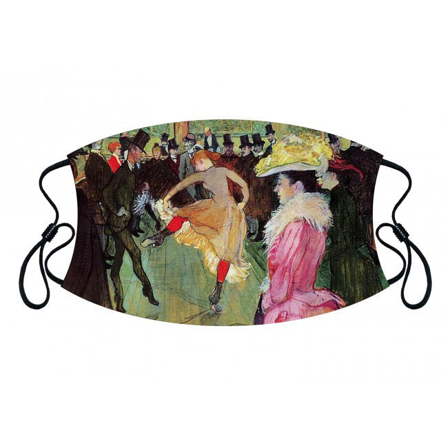 Dance at the Moulin Rouge Adjustable Facemask