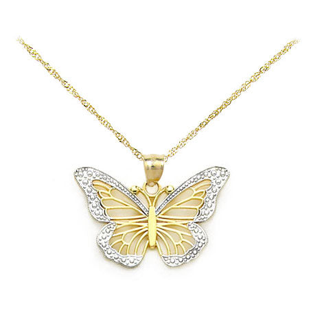 Gold Monarch Butterfly Necklace, Made in U.S.A. – ArtistGifts