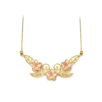 Matching Gold Flower Necklace - Sold Separately