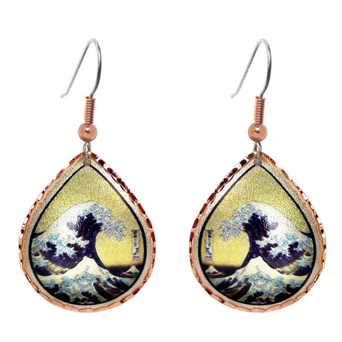 Matching Great Wave Earrings - Sold Separately