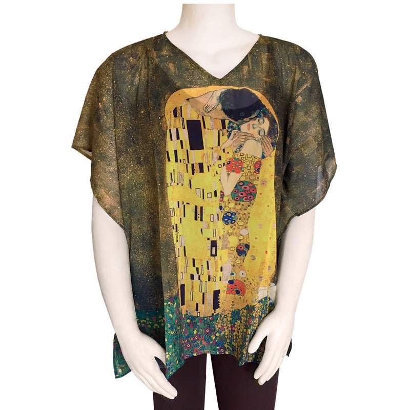 Klimt The Kiss Popover Fine Art Clothing or Scarf