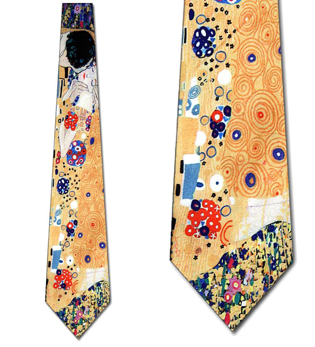 Klimt The Kiss Necktie - Closeup Views