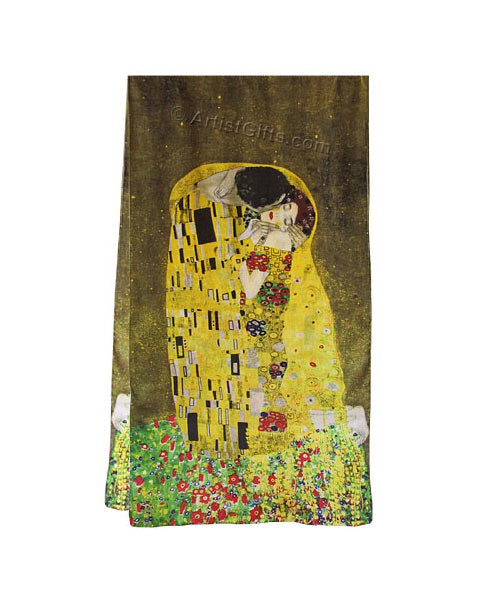 The Kiss Art Scarf Full View
