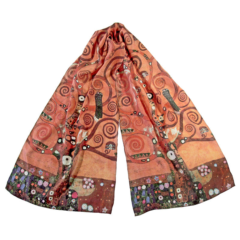 Klimt Tree of Life Silk Scarf