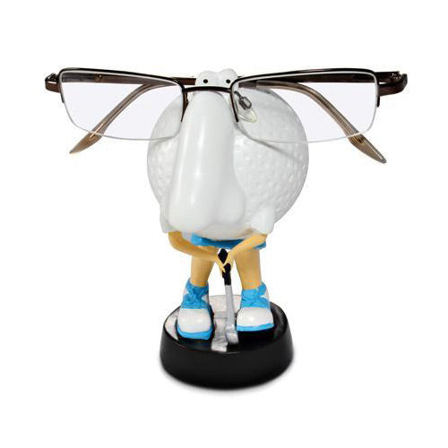 Lady Golf Eyeglass Stand in Blue with Glasses