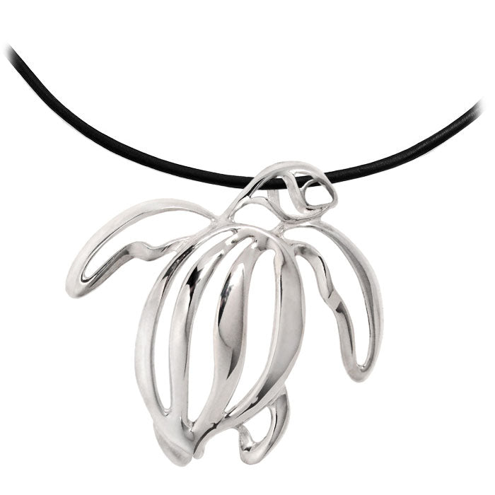 Loggerhead Sea Turtle Necklace with Neoprene Cord