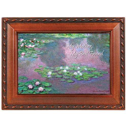 Monet Water Lilies Music Box with Personalization