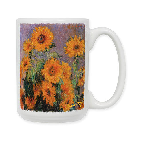 Monet Sunflowers Ceramic Coffee Mug