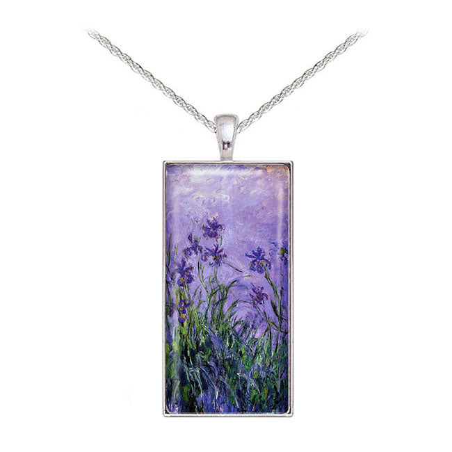 Matching Monet Lilac Irises Necklace - Sold Separately