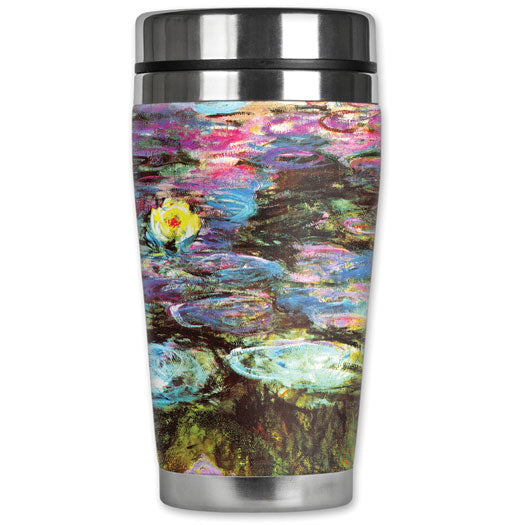 Monet Violet Lilies Travel Mug