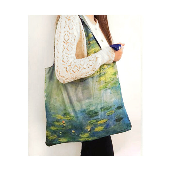 Water Lilies Shopping Bag on Model